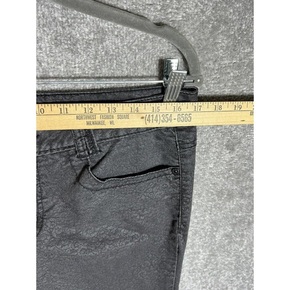 Democracy Fleur De Lis Print Justice‎ Jegging Jeans Women Size 10 Stretch Black - Picture 10 of 13